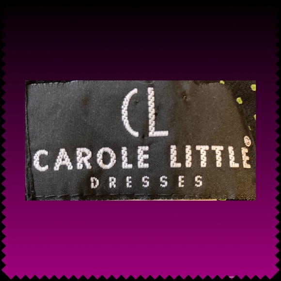 🍒vintage 8 Carole Little 90s Raspberry maxi dress - Picture 3 of 16